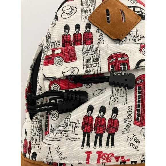 I Love London Mini Backpack Travel British England SOUVENIR Adjustable Straps - Picture 3 of 16